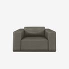 Beaumont Leather Recliner Armchair Brianne Grey