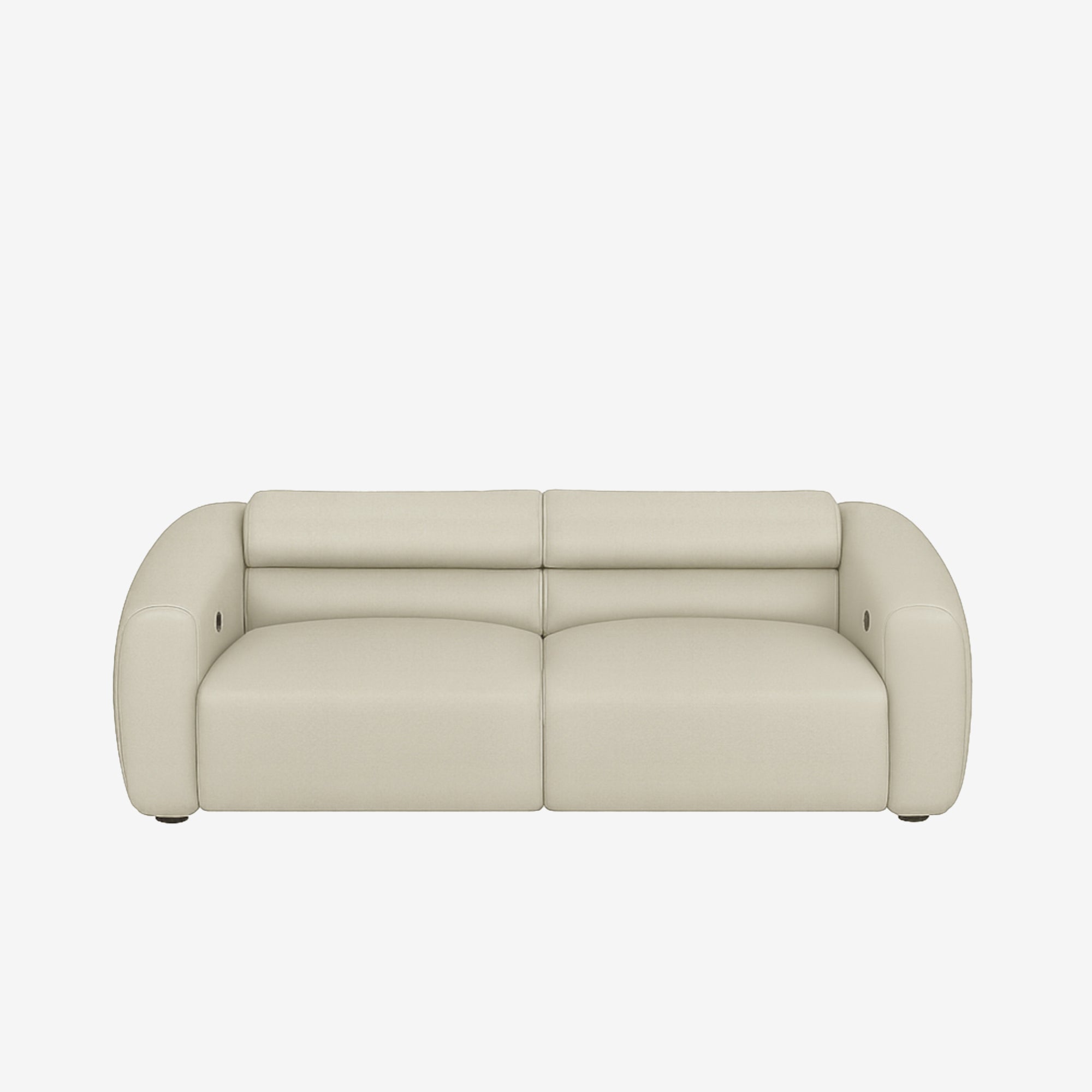 Bilbao 3 Seater Recliner Sofa - Leather - Rio Light Taupe