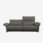 Boston 3 Seater Leather Recliner Sofa Brianne Grey