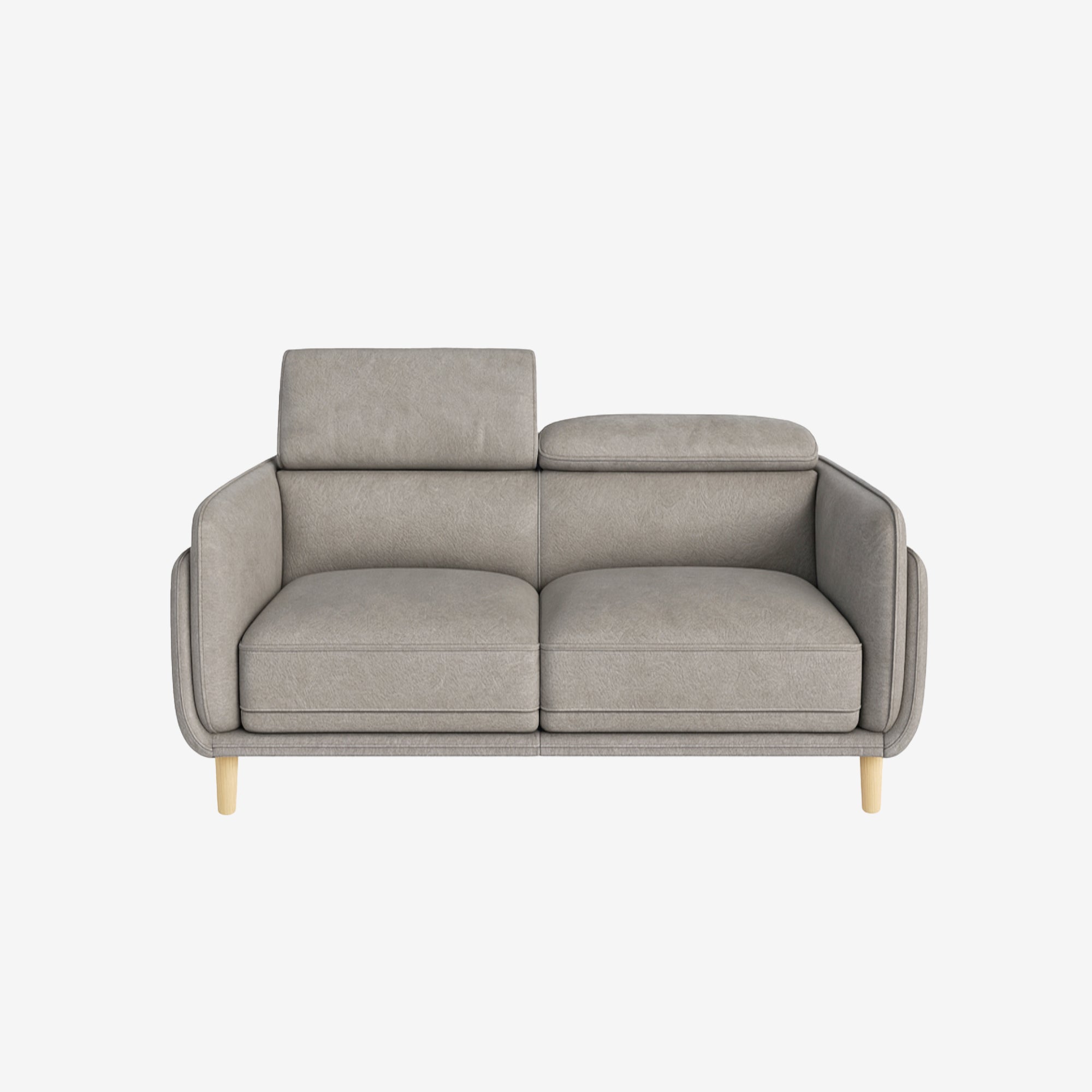 Cairo 2 Seater Leather Sofa - Chester Haze