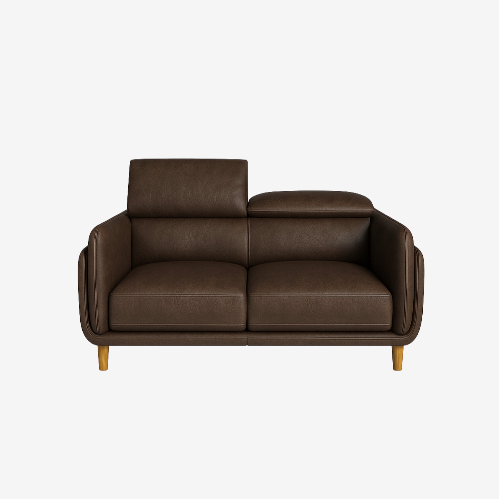 Cairo 2 Seater Leather Sofa - Chester Walnut