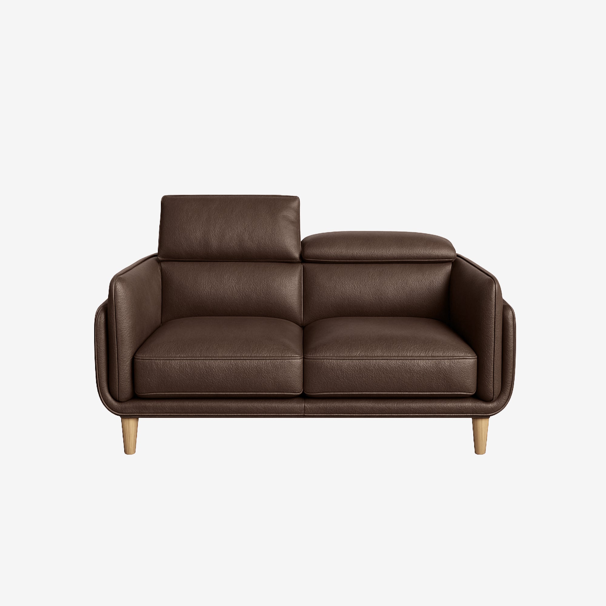 Cairo 2 Seater Leather Sofa - Natural Brown