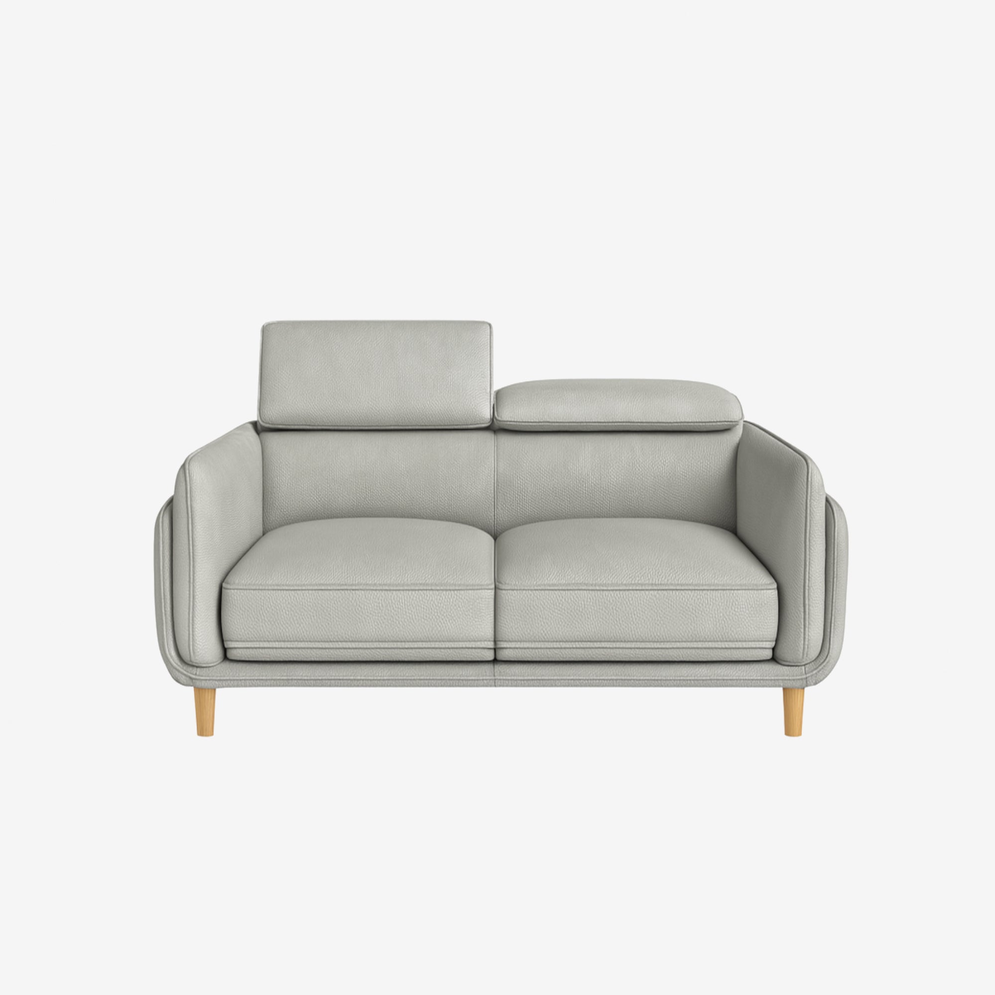 Cairo 2 Seater Leather Sofa - Rio Light Taupe