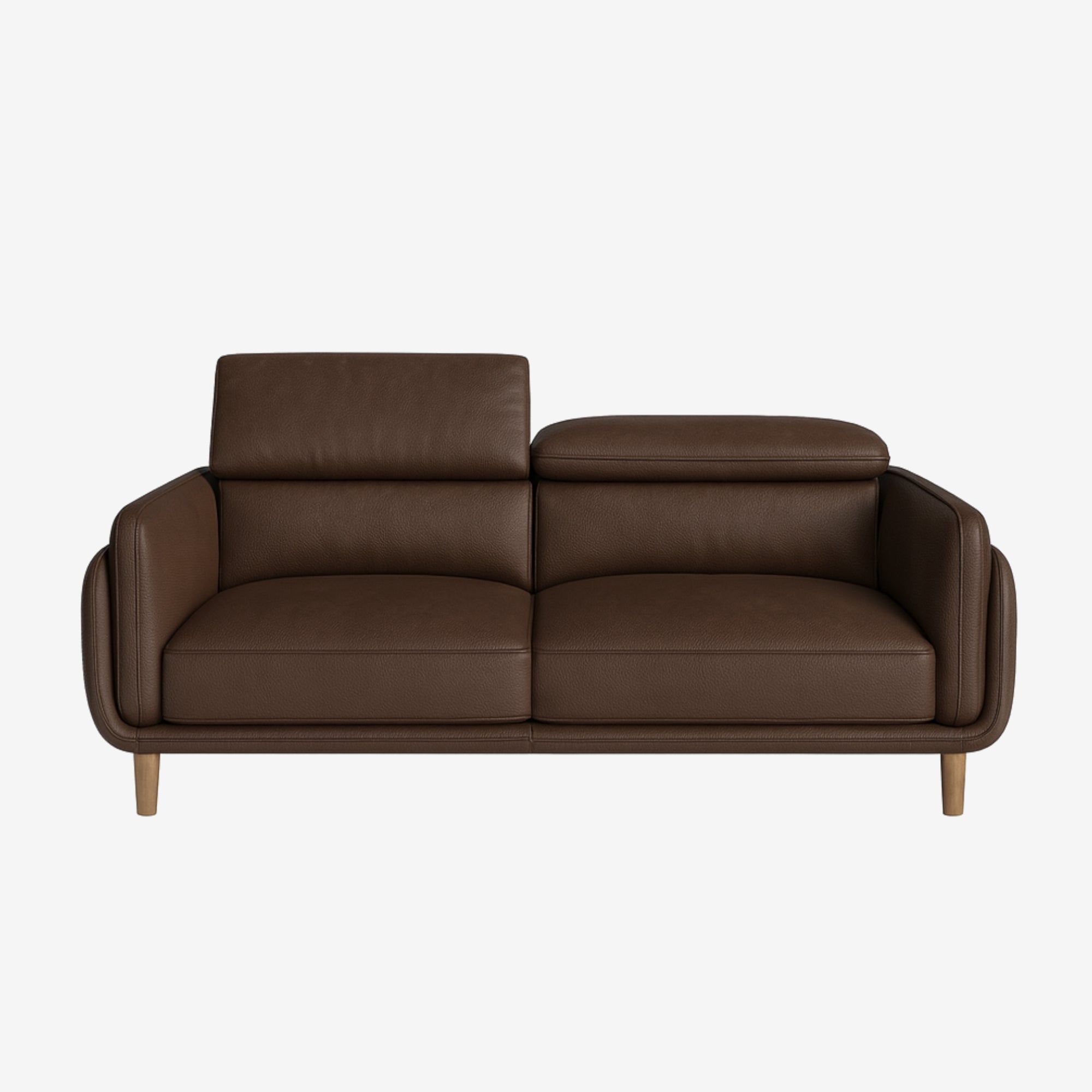 Cairo 3 Seater Leather Sofa - Natural Brown