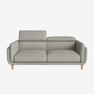 Cairo 3 Seater Leather Sofa - Rio Light Taupe