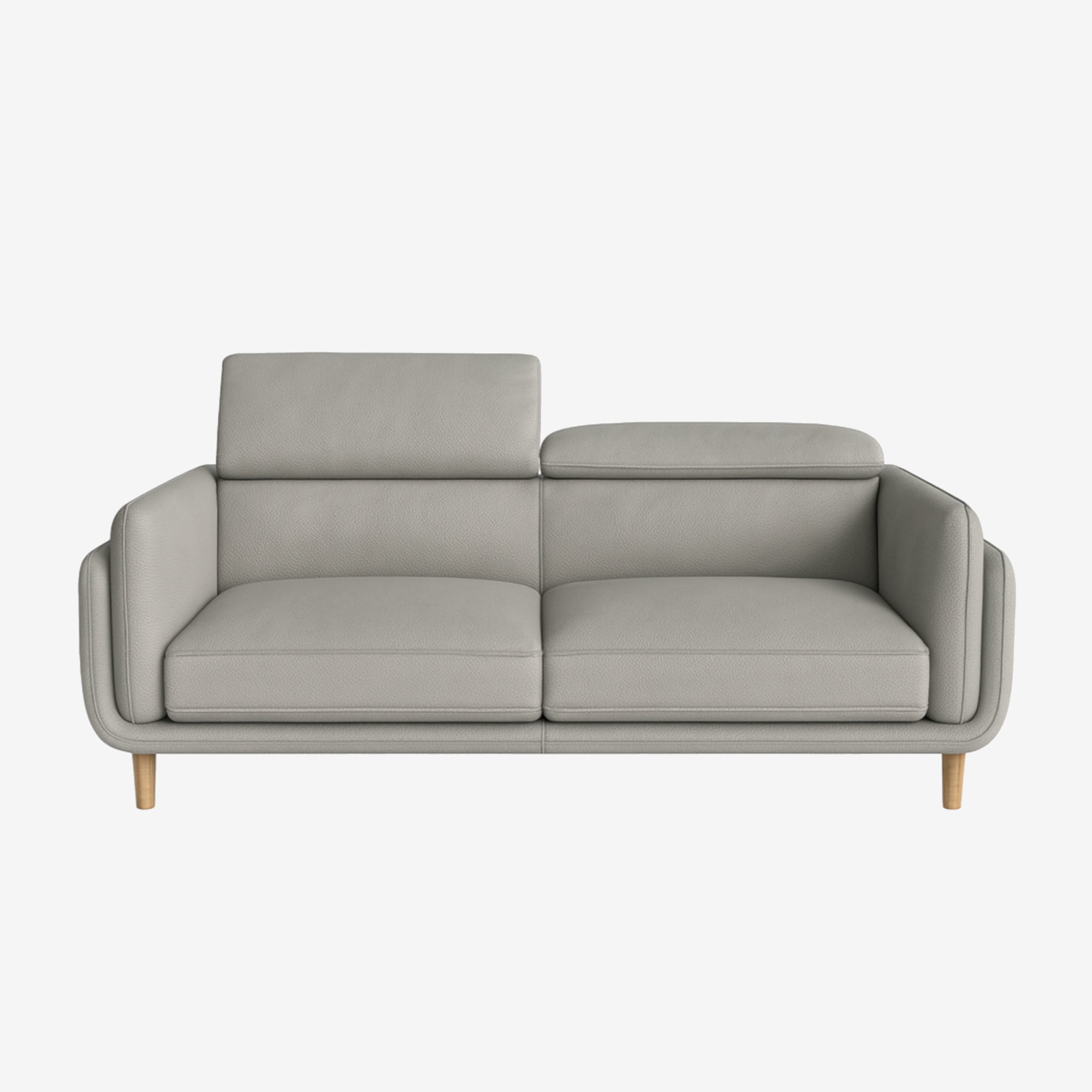 Cairo 3 Seater Leather Sofa - Rio Light Taupe
