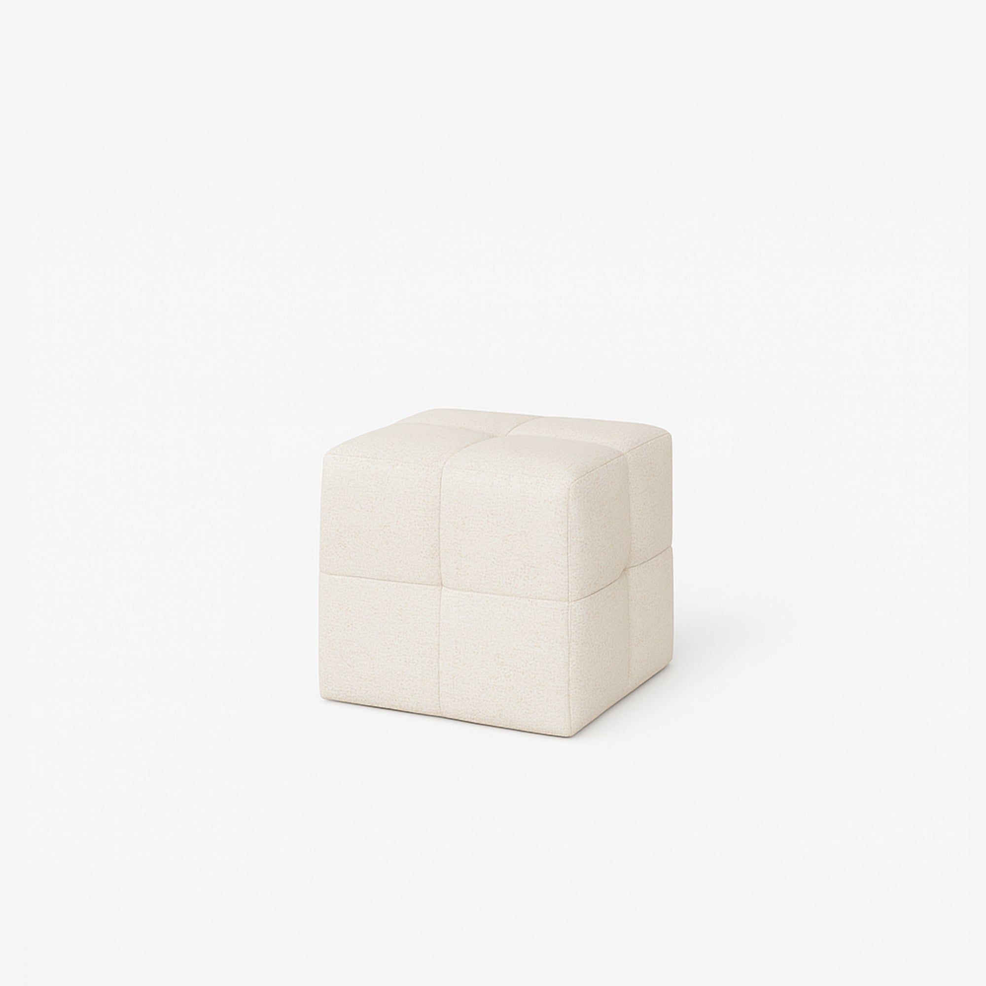 Cubus Fabric Stool Ivory