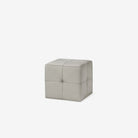 Cubus Leather Stool - Rio Light Taupe