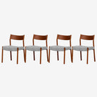 Elyse Dining Chair Set for 4 - Walnut