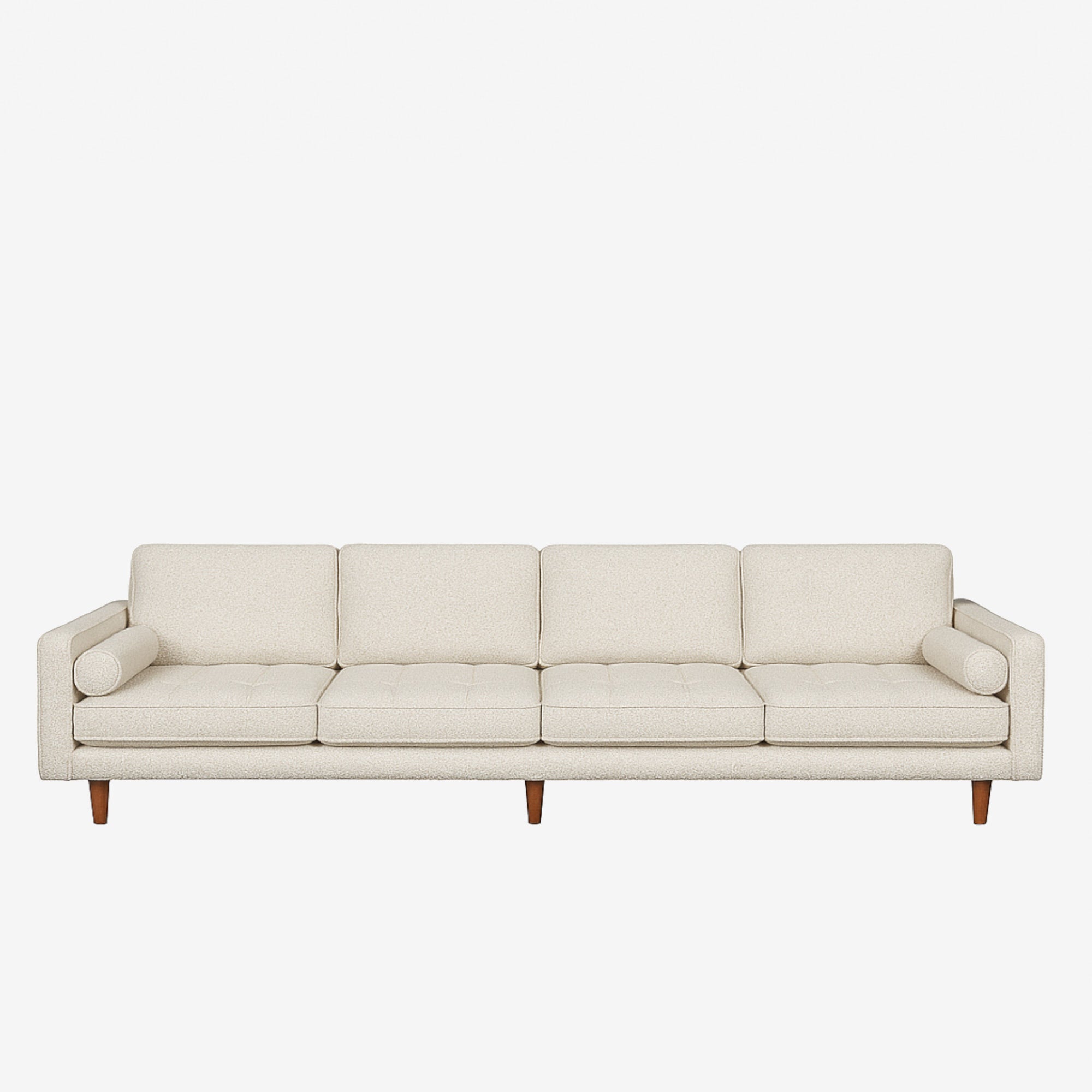 Hugh 4 Seater Fabric Sofa - Ivory
