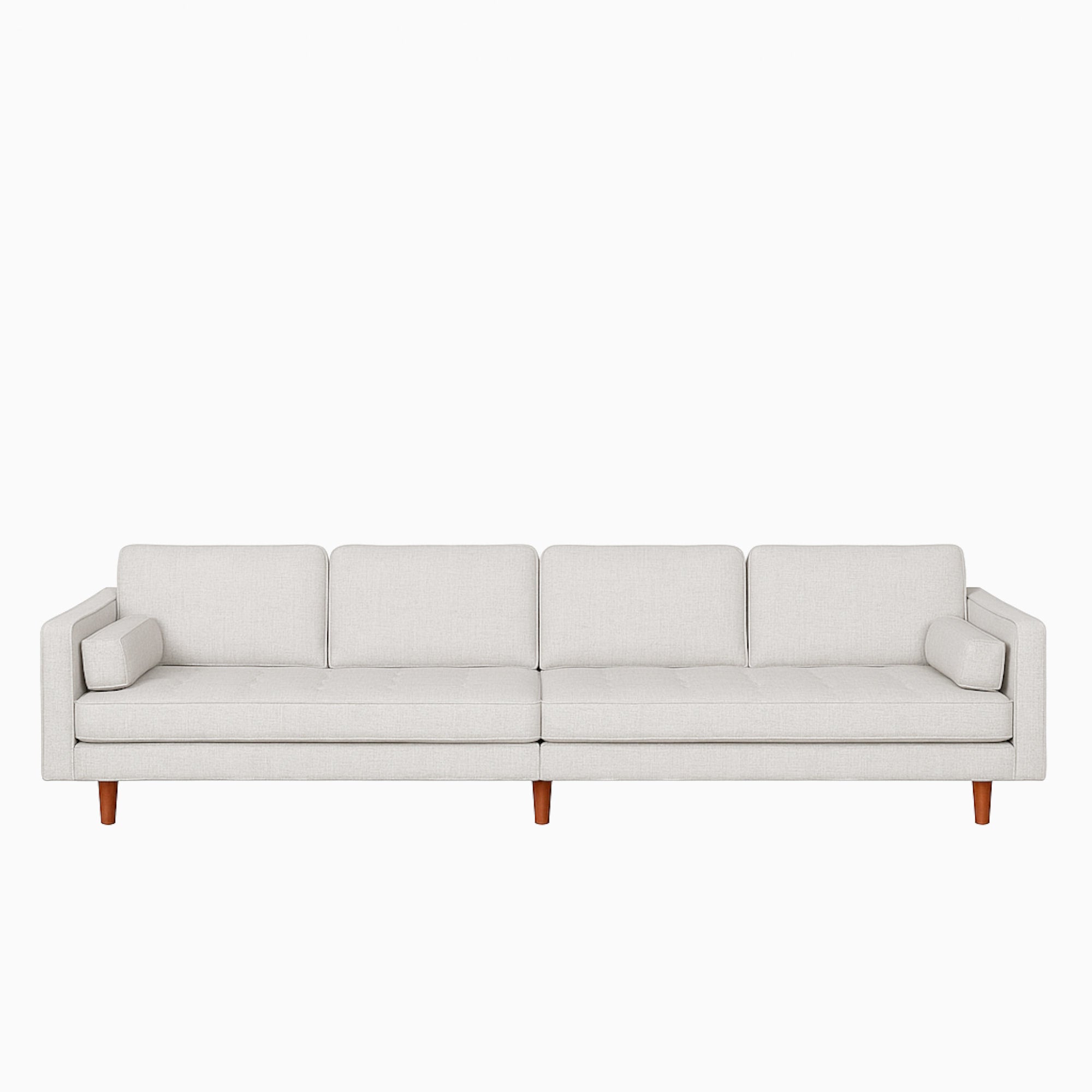 Hugh 4 Seater Fabric Sofa - Stone