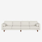 Hugh 4 Seater Fabric Sofa - White