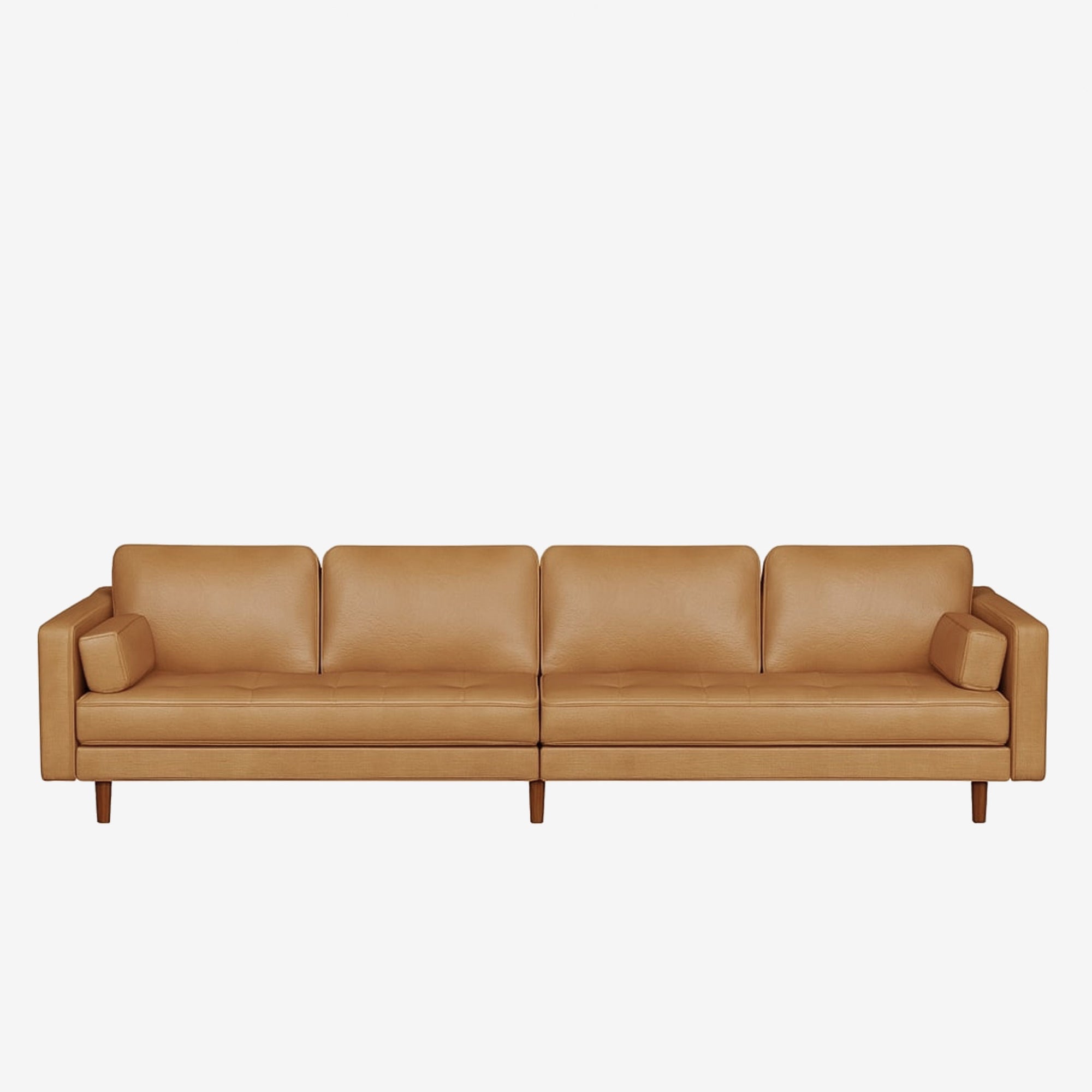 Hugh 4 Seater Leather Sofa - Chester Tan
