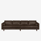 Hugh 4 Seater Leather Sofa - Chester Walnut