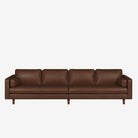 Hugh 4 Seater Leather Sofa - Natural Brown