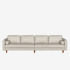 Hugh 4 Seater Leather Sofa - Rio Light Taupe
