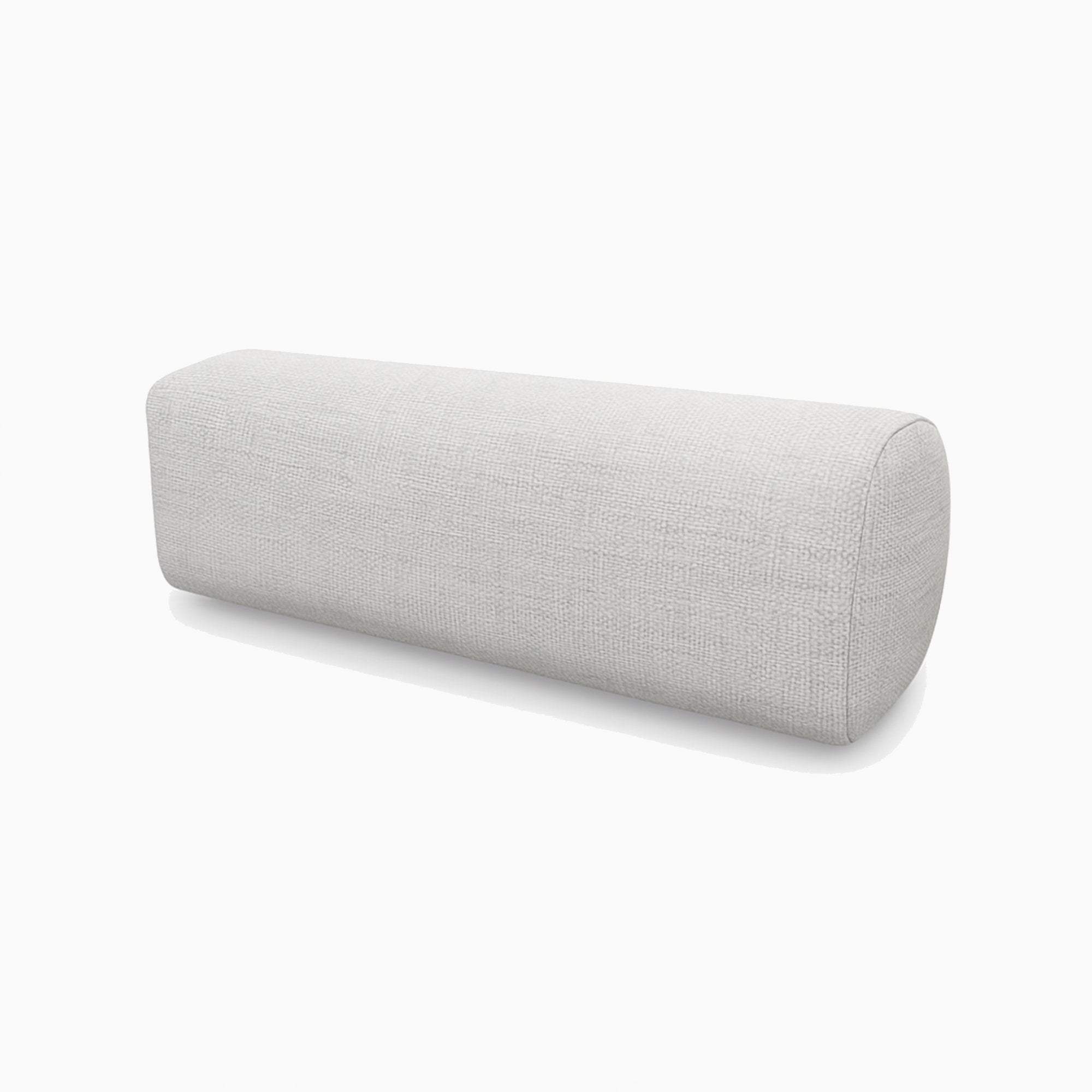 Hugh Fabric Bolster Cushion - Stone
