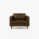 Hugh Leather Armchair - Chester Walnut