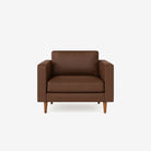 Hugh Leather Armchair - Natural Brown