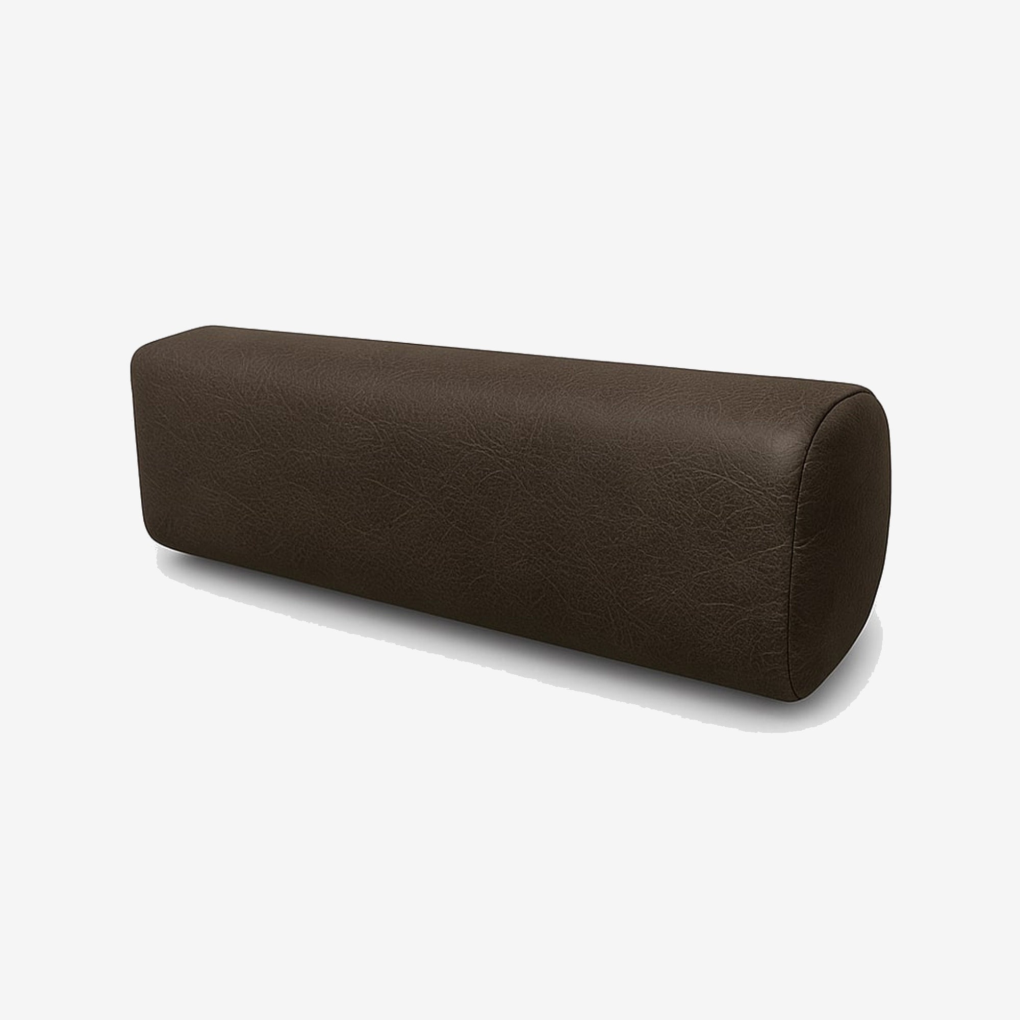 Hugh Leather Bolster Cushion - Chester Walnut