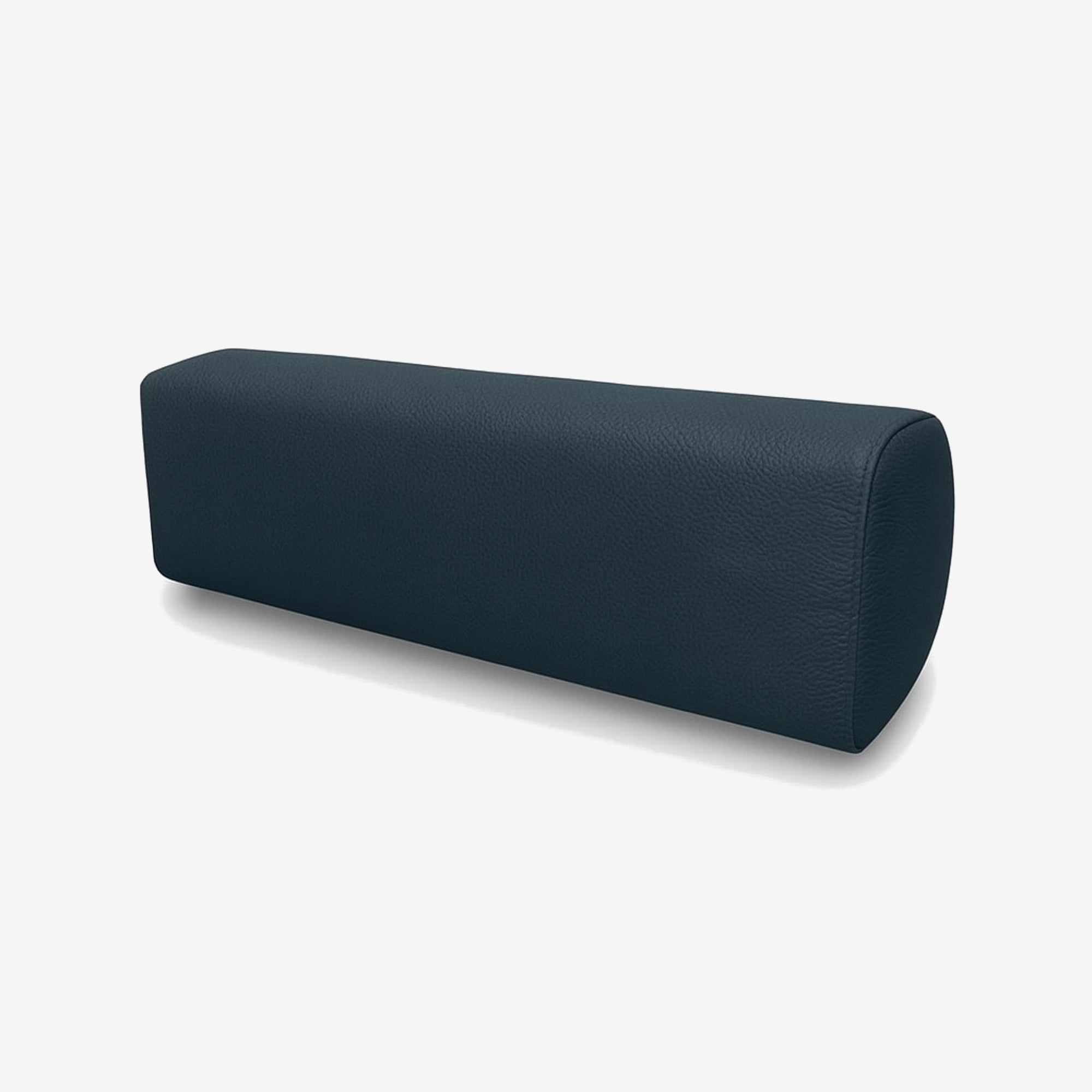 Hugh Leather Bolster Cushion - Rio Indigo