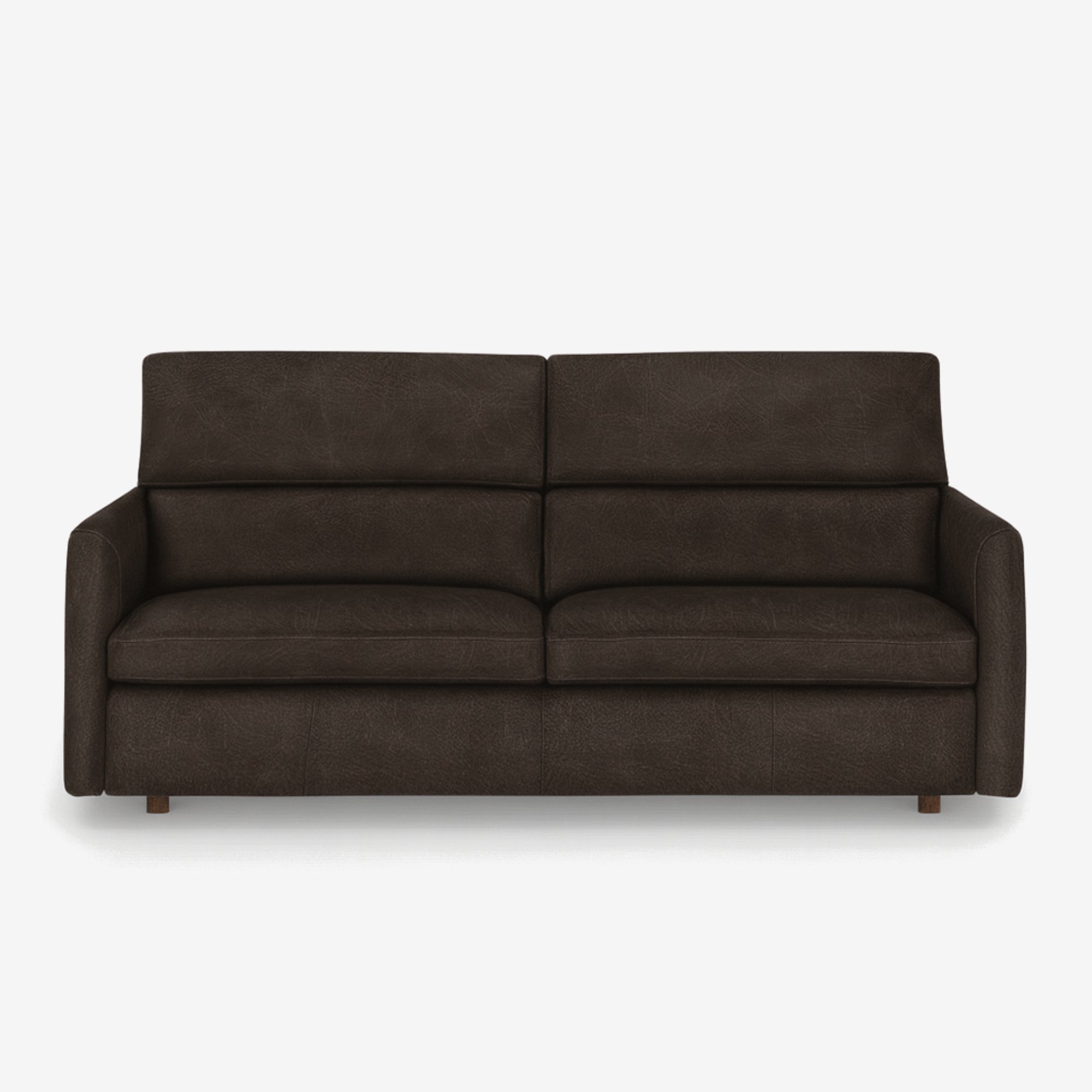Maison 3 Seater Leather Sofa Bed - Chester Walnut 