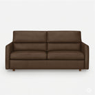Maison 3 Seater Leather Sofa Bed - Natural Brown 