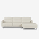 Maison L-Shaped Fabric Sofa Ivory Right