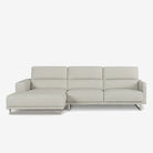 Maison L-Shaped Fabric Sofa Stone Left