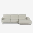 Maison L-Shaped Fabric Sofa Stone Right