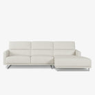 Maison L-Shaped Fabric Sofa White Right