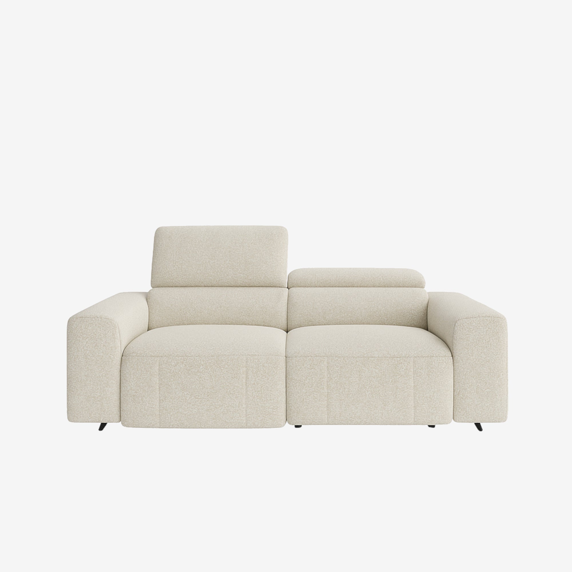 Manhattan 2 Seater Fabric Recliner Sofa Ivory