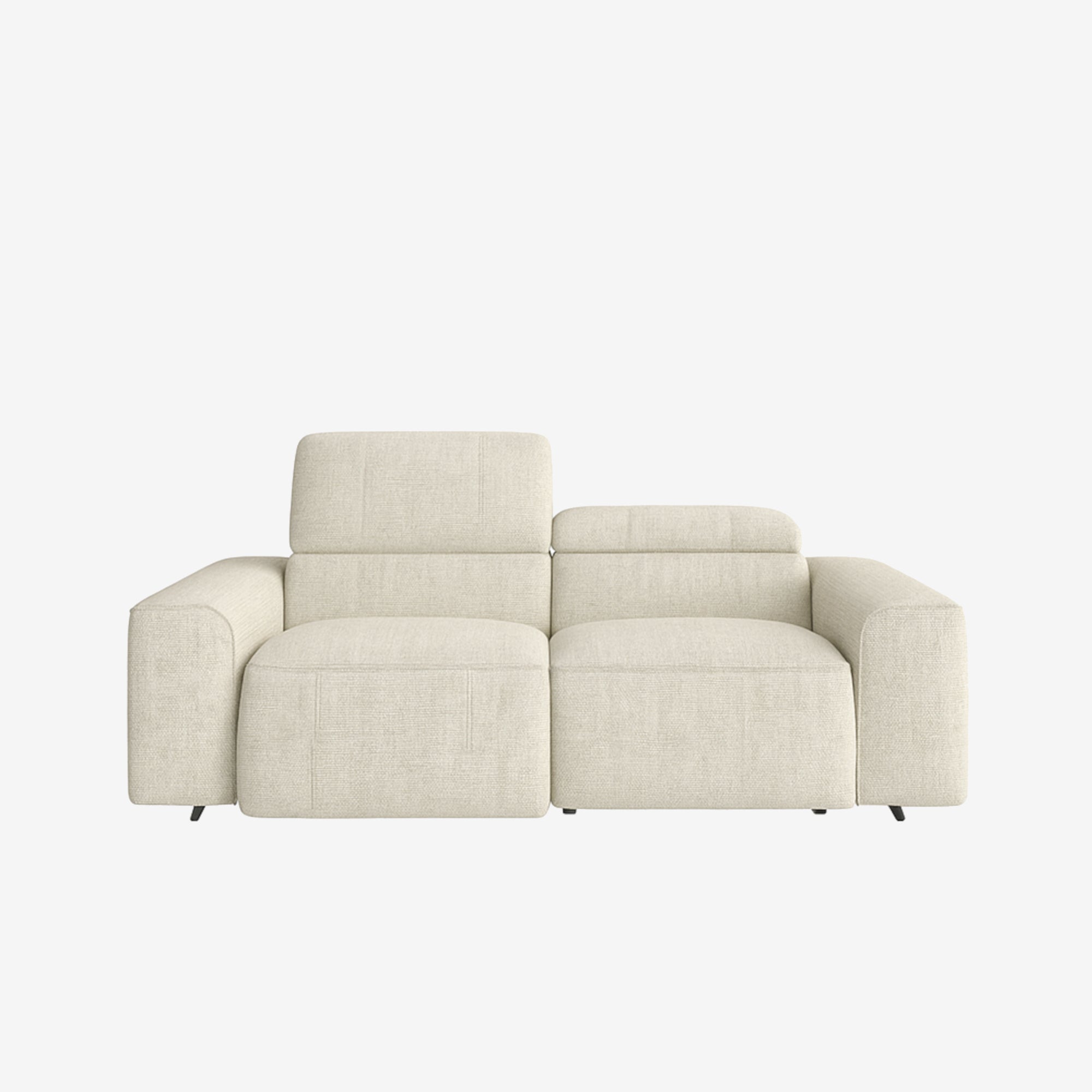 Manhattan 2 Seater Fabric Recliner Sofa Oat