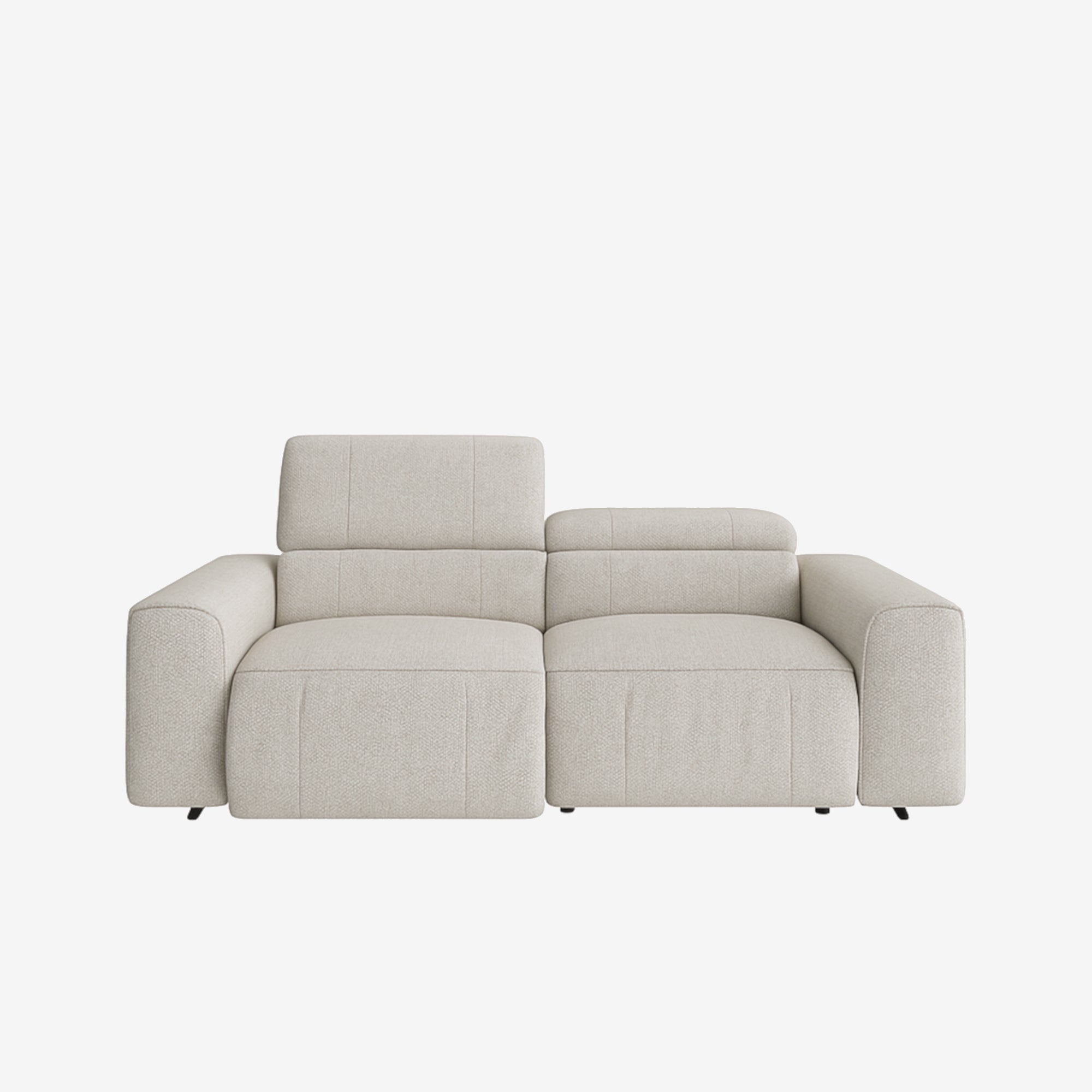 Manhattan 2 Seater Fabric Recliner Sofa Sand