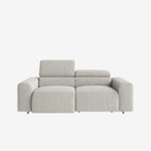 Manhattan 2 Seater Fabric Recliner Sofa Stone