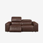 Manhattan 2 Seater Leather Recliner Sofa Chester Walnut