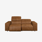 Manhattan 2 Seater Leather Recliner Sofa Kansas Cognac