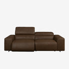 Manhattan 3 Seater Leather Recliner Sofa Chester Walnut