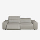 Manhattan 3 Seater Leather Recliner Sofa Rio Light Taupe