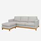 Noah Reversible L-Shaped Fabric Sofa Sand Left