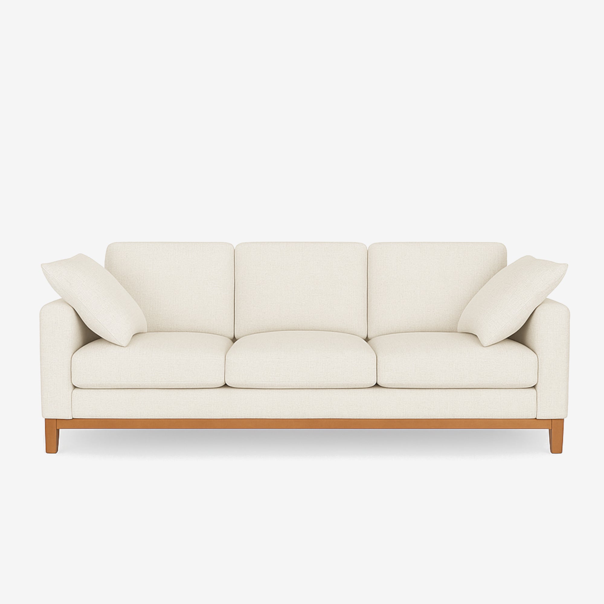 Noah 3 Seater Fabric Sofa Ivory