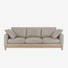 Noah 3 Seater Leather Sofa - Chester Haze
