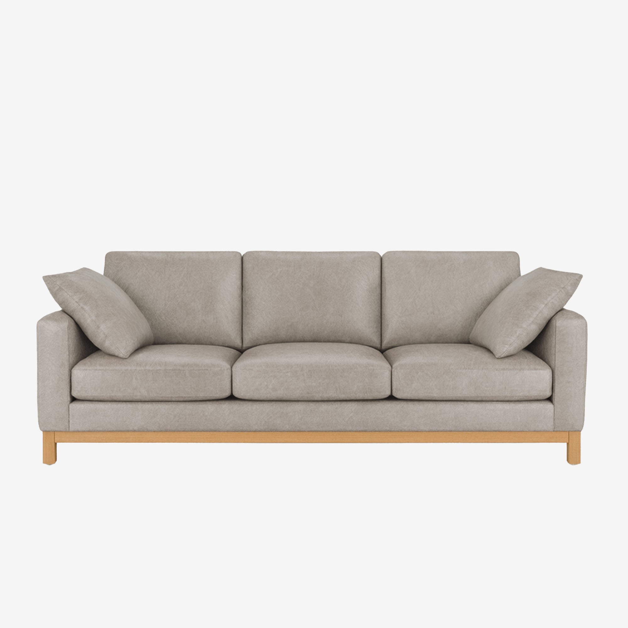 Noah 3 Seater Leather Sofa - Chester Haze