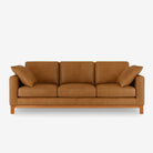 Noah 3 Seater Leather Sofa - Kansas Cognac
