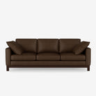 Noah 3 Seater Leather Sofa - Natural Brown