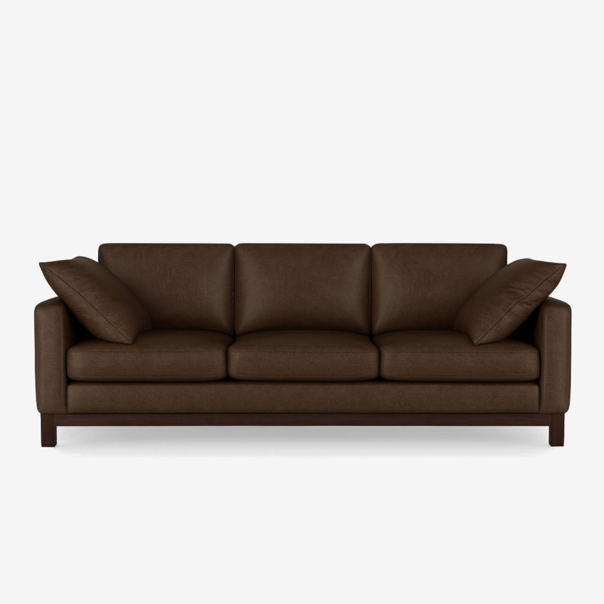 Noah 3 Seater Leather Sofa - Natural Brown
