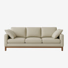 Noah 3 Seater Leather Sofa - Rio Light Taupe