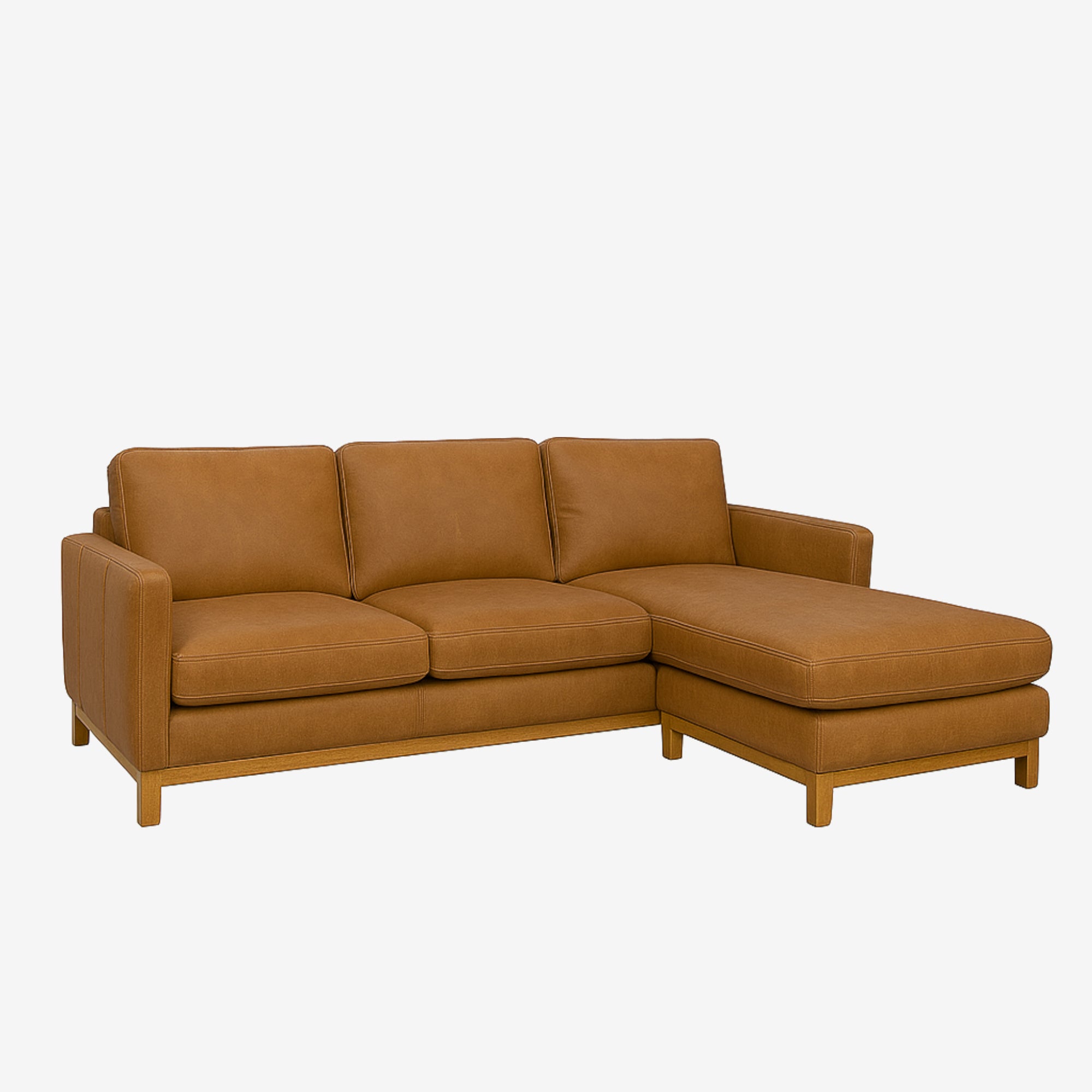 Noah Reversible L-Shaped Lounge Sofa  - Chester Tan - Right