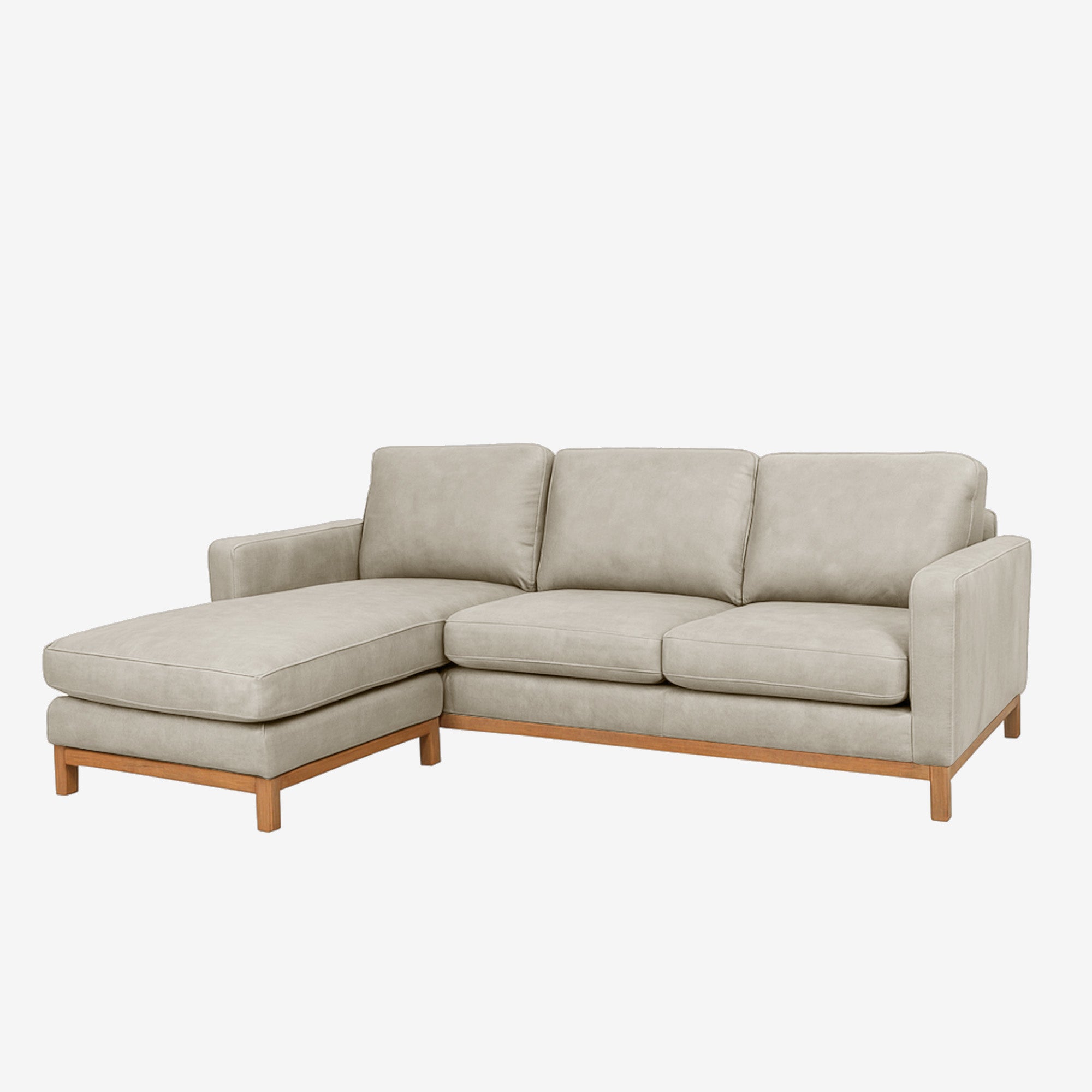 Noah Reversible L-Shaped Lounge Sofa  - Rio Light Taupe - Left