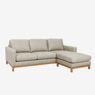 Noah Reversible L-Shaped Lounge Sofa  - Rio Light Taupe - Right